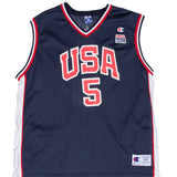 Vintage Champion Dream Team Usa Jason Kidd #5 Jersey 1990S Size 44 Large