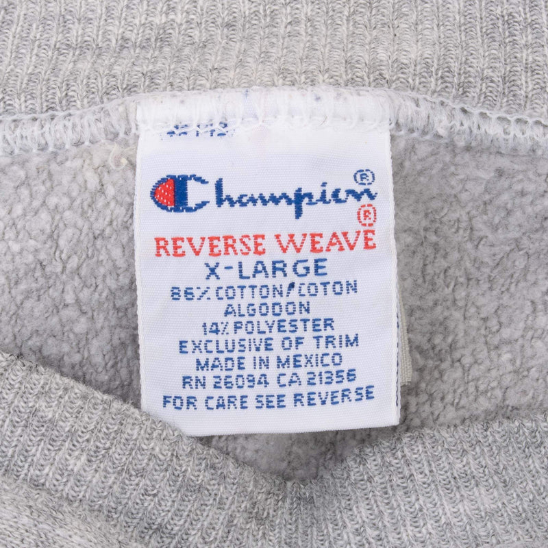 Vintage Champion Reverse Weave Sweatshirt 1990S Size XL Made In Usa