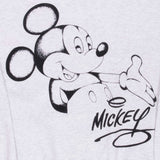 Vintage Disney Mickey Mouse 1990S Grey Sweatshirt Size Medium Made In Usa