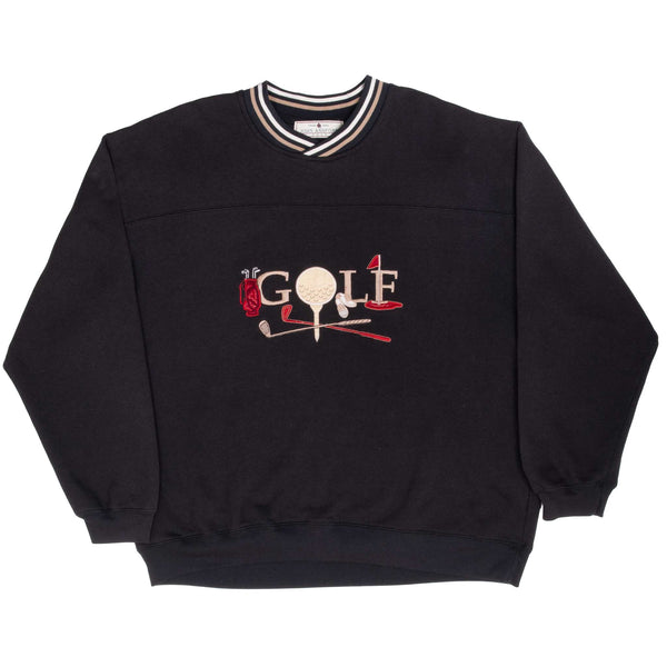 Vintage Golf Embroidered John Ashford Sweatshirt 1990S Size XL