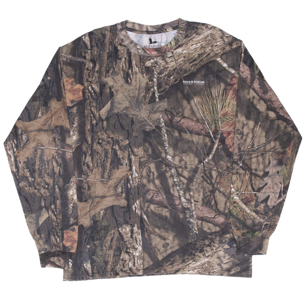 Vintage Hunting Mossy Oak Break Up Camo Long Sleeve Tee Shirt Size Large