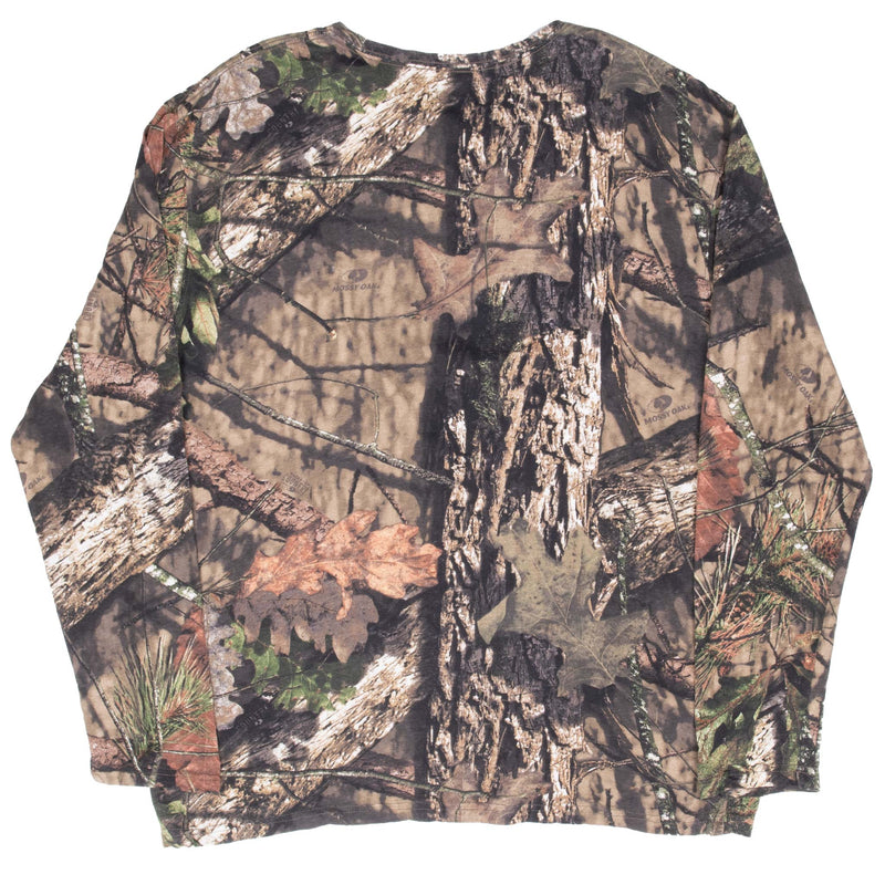 Vintage Hunting Mossy Oak Break Up Country Camo Long Sleeve Tee Shirt Size Large