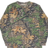 VINTAGE HUNTING MOSSY OAK OBSESSION CAMO LONG SLEEVE POCKET TEE SHIRT LARGE