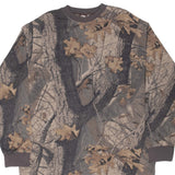 Vintage Hunting Realtree Hardwoods 20-200 Camo Long Sleeve Pocket Tee Shirt Size XL