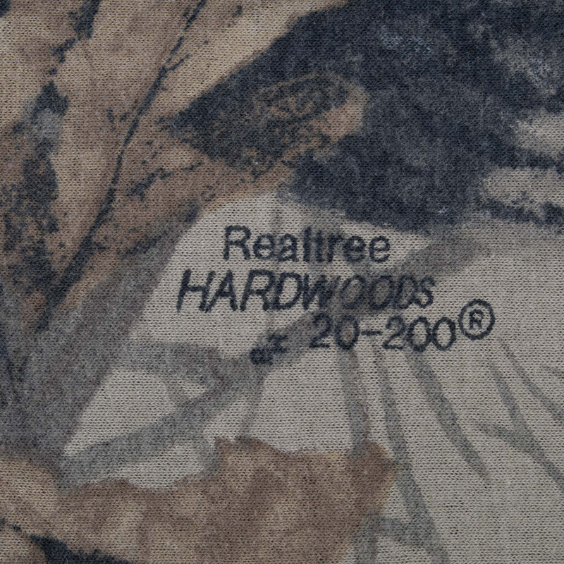 Vintage Hunting Realtree Hardwoods 20-200 Camo Long Sleeve Pocket Tee Shirt Size XL