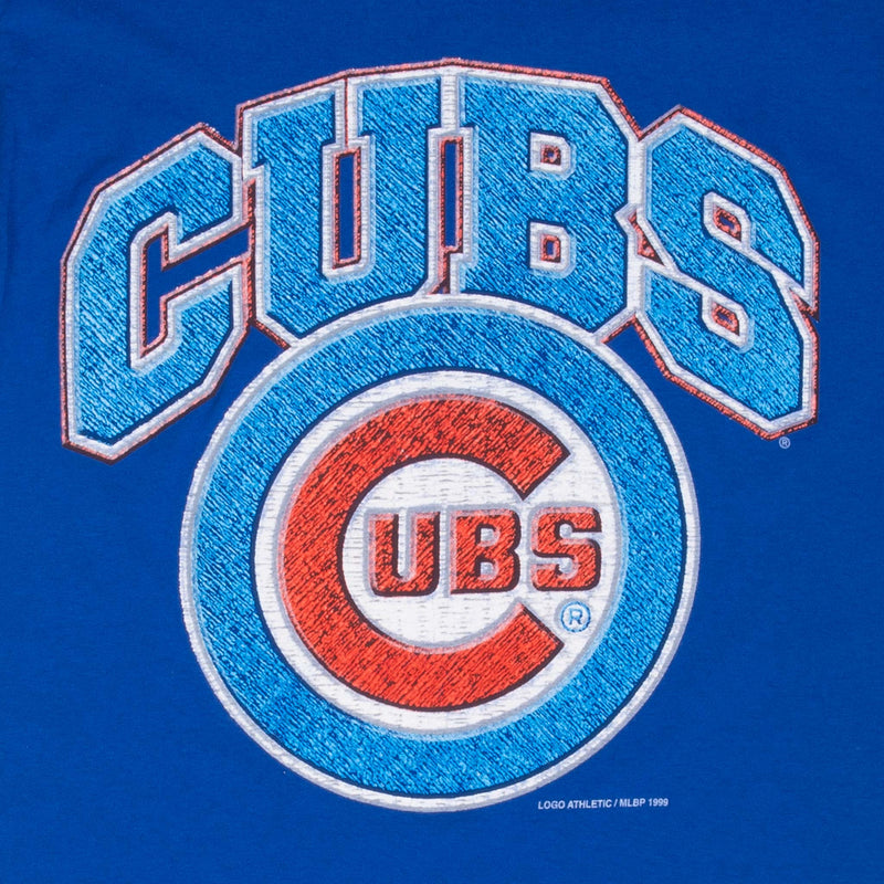 Vintage Mlb Chicago Cubs 1999 Blue Tee Shirt Size Medium