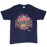 Vintage Mlb Cleveland Indians Champions 1997 Tee Shirt Medium Made In Usa With Single Stitch Sleeves