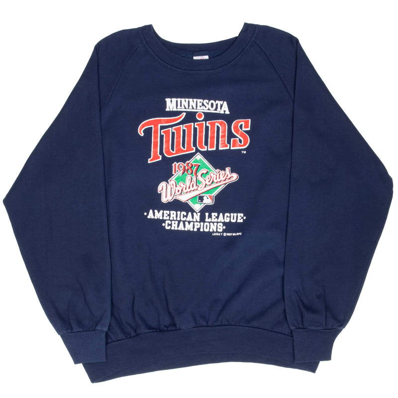 Vintage Mlb Minnesota Twins Sweatshirt 1987 XL Made In Usa