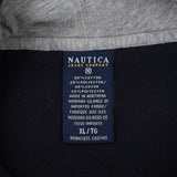 VINTAGE NAUTICA BLACK HOODIE SWEATSHIRT 1990S SIZE XL MADE IN USA