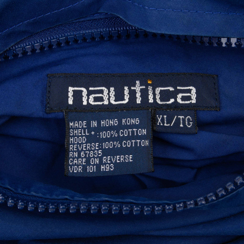 Vintage Nautica Reversible Windbreaker Jacket 1990S Size XL Label