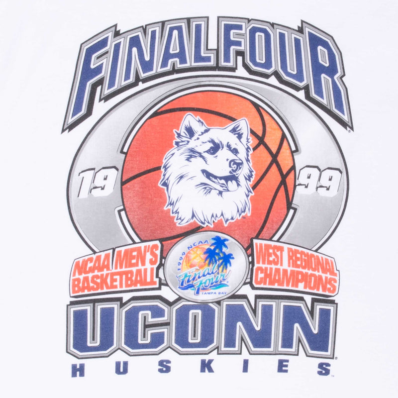 Vintage Ncaa Uconn Huskies Final Four 1999 Tee Shirt Size Large