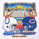 Vintage Nfl Colts Vs Bears Super Bowl Xli 2007 Tee Shirt Size XL