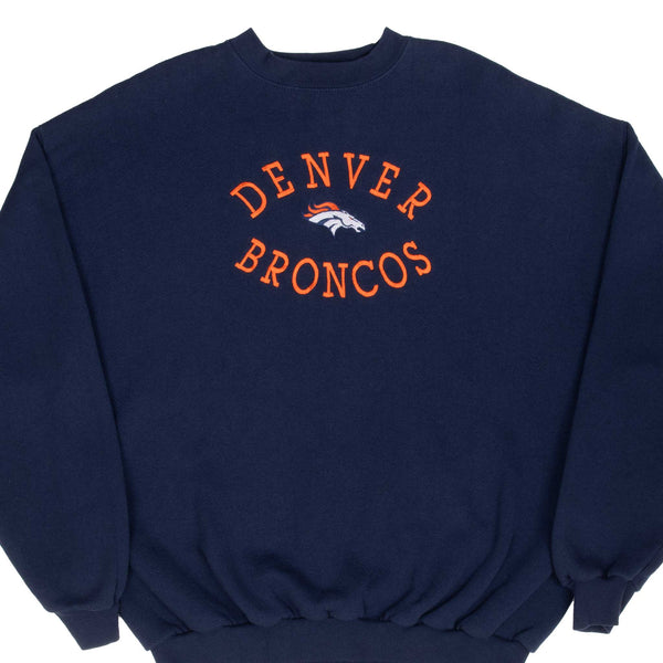 Vintage Nfl Denver Broncos Embroidered Sweatshirt 1990S Size XL