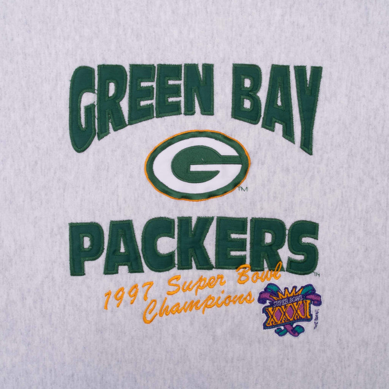 Vintage Nfl Green Bay Packers Super Bowl XXXI Champions 1997 Legends Athletics Sweatshirt Size XL Made In USA