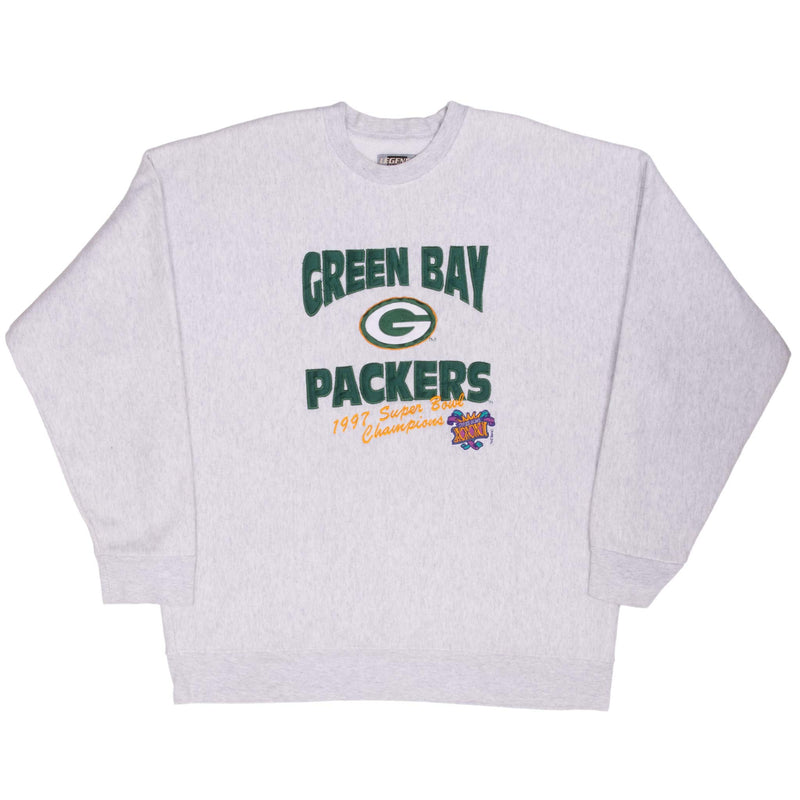 Vintage Nfl Green Bay Packers Super Bowl XXXI Champions 1997 Legends Athletics Sweatshirt Size XL Made In USA