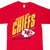 Vintage NFL Kansas City Chiefs 1994 Tee Shirt Size Medium Made In USA With Single Stitch Sleeves