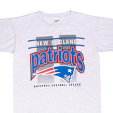 Vintage Nfl New England Patriots 1995 Grey Tee Shirt Size Large