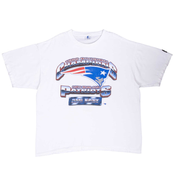 Vintage NFL New England Patriots AFC Champions 1996 Tee Shirt Size XL Made In USA