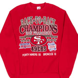 Vintage Nfl San Francisco 49Ers Super Bowl Champs 1989 Sweatshirt Size Large Made In Usa