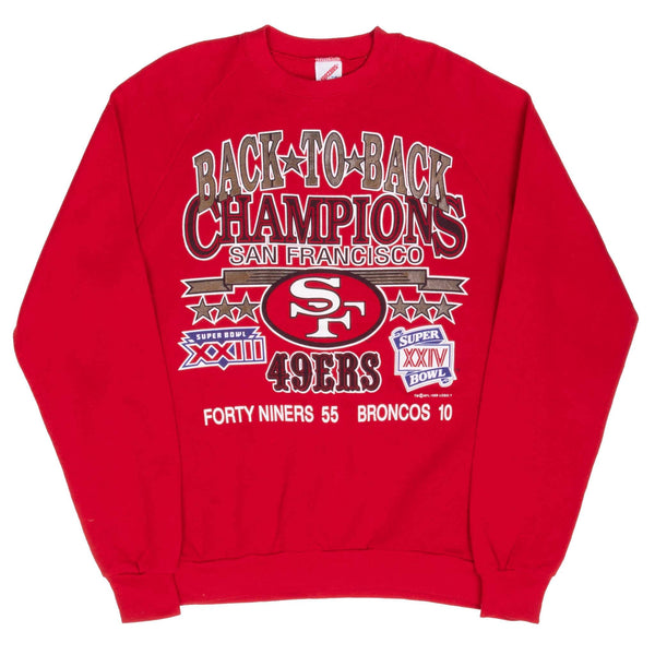 Vintage Nfl San Francisco 49Ers Super Bowl Champs 1989 Sweatshirt Size Large Made In Usa