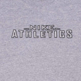 Vintage Nike Athletics 1990S Grey Tee Shirt Size 2XL