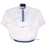 Vintage Nike Big Swoosh White Pullover Windbreaker Jacket 2000S Large