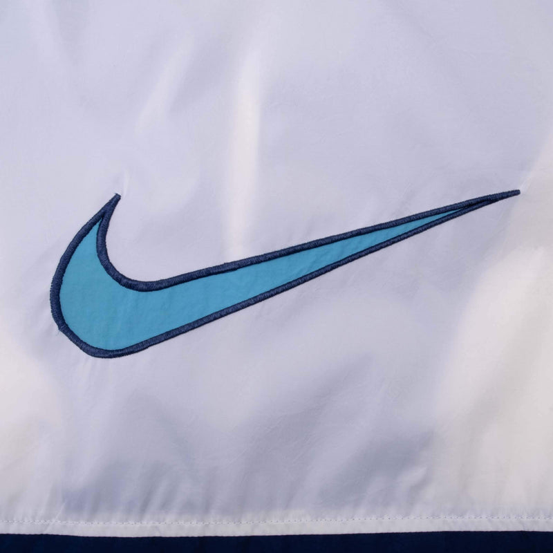 Vintage Nike Big Swoosh White Pullover Windbreaker Jacket 2000S Large