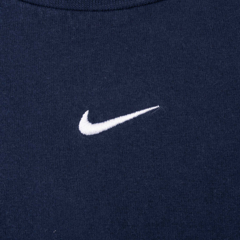 Vintage Nike Center Swoosh Navy Long Sleeve Tee Shirt 2000S Size XL