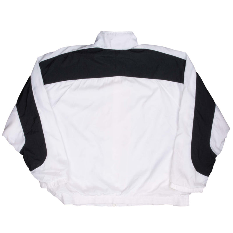 Vintage Nike Swoosh Black And White Windbreaker Jacket 1990S Size Large