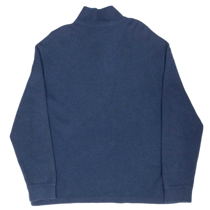 Vintage Polo Ralph Lauren Blue Quarter 1/4 Zip Sweater Size Large