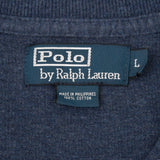 Vintage Polo Ralph Lauren Blue Quarter 1/4 Zip Sweater Size Large