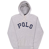 Vintage Polo Ralph Lauren Grey Hoodie Sweatshirt Size Small