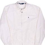 Vintage Polo Ralph Lauren White Harrington Golf Jacket Size Large