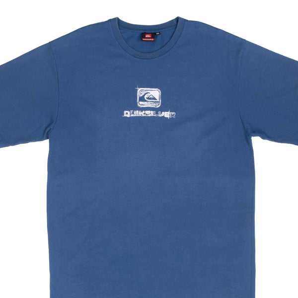 Vintage Quicksilver Pro Surf Blue Tee Shirt 2000S Size Large