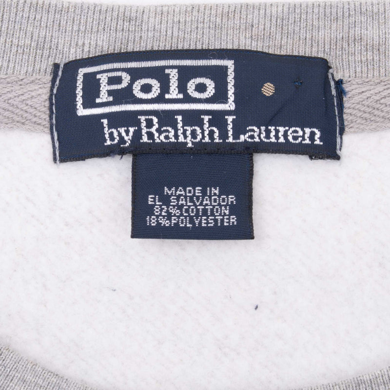 Vintage Ralph Lauren Grey Classic Crewneck Sweatshirt Size 2XL 1990S