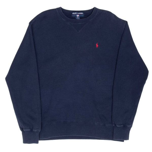 Vintage Ralph Lauren Polo Sport Navy Blue 1990S Sweatshirt Medium