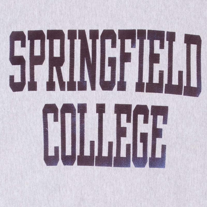 Vintage Springfied college Reverse Weave Sweatshirt 1990S Size Large