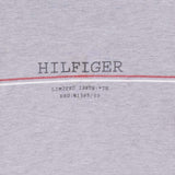 Vintage Tommy Hilfiger Spellout Grey Long Sleeve Tee Shirt 2000S Large