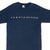 VINTAGE TOMMY HILFIGER SPELLOUT NAVY BLUE TEE SHIRT 1990S MEDIUM