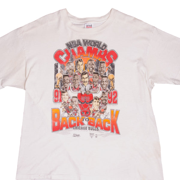 Chicago Bulls United Center Vintage T-shirt Size XL White NBA