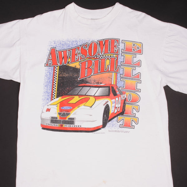 Vintage Nascar Bill Eliott McDonald's Tee Shirt 1990s Size XL 