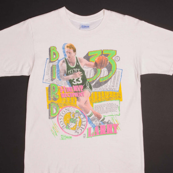 CAMISETA VINTAGE NBA BOSTON CELTICS LARRY BIRD 1989 TALLA MEDIANA FABRICADA EN EE. UU.