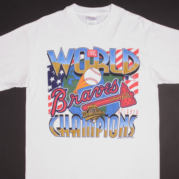 1995 World Series Cleveland Indians VS Atlanta Braves MLB RAP Tee Size Large