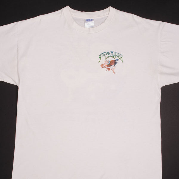 CAMISETA VINTAGE DE LA GIRA DE LOS COWBOY DEL ESPACIO DE LA BANDA STEVE MILLER DE 1998, TALLA XL