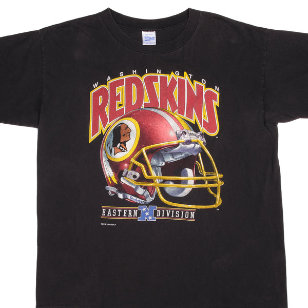 Vintage NFL Washington Redskins 1993 Tee Shirt With Single Stitch Sleeves. Made In USA.