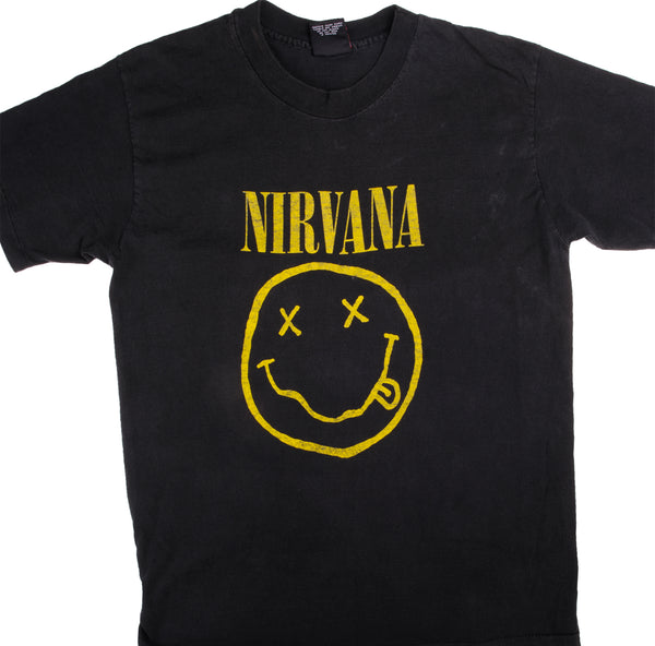 Vintage Nirvana Tee Shirt 1990s Size Medium. Made In USA  Flower Sniffin, Kitty Pettin, Baby Kissin, Corporate Rock Whores