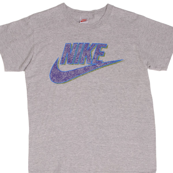 Vintage Nike Big Logo Tee Shirt Early 1990S Size Small Made In USA