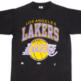 Vintage Starter NBA Los Angeles Lakers 1990s Tee Shirt Size Medium Made In USA With Single Stitch Sleeves