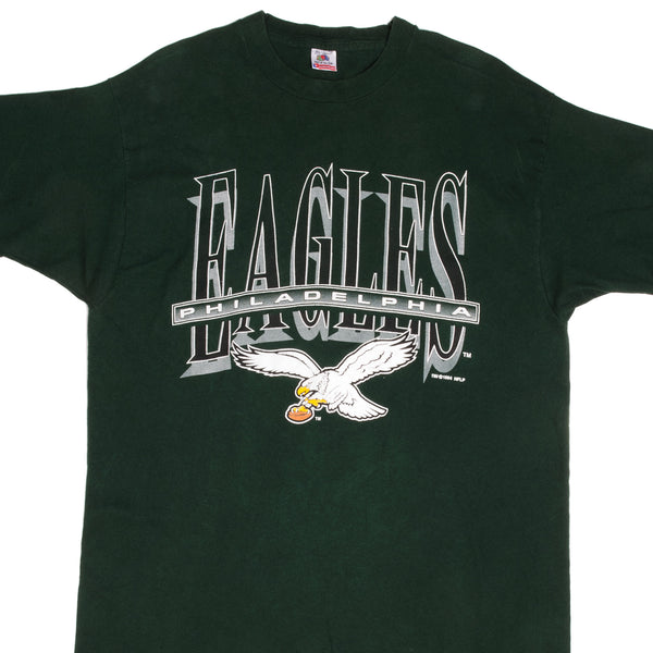 CustomCat Philadelphia Eagles Vintage NFL T-Shirt Turf Green / XL