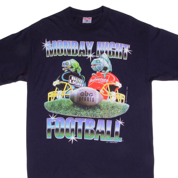 Vintage Nfl Monday Night Football Tee Shirt 1997 Size XL Made In USA With Single Stitch Sleeves